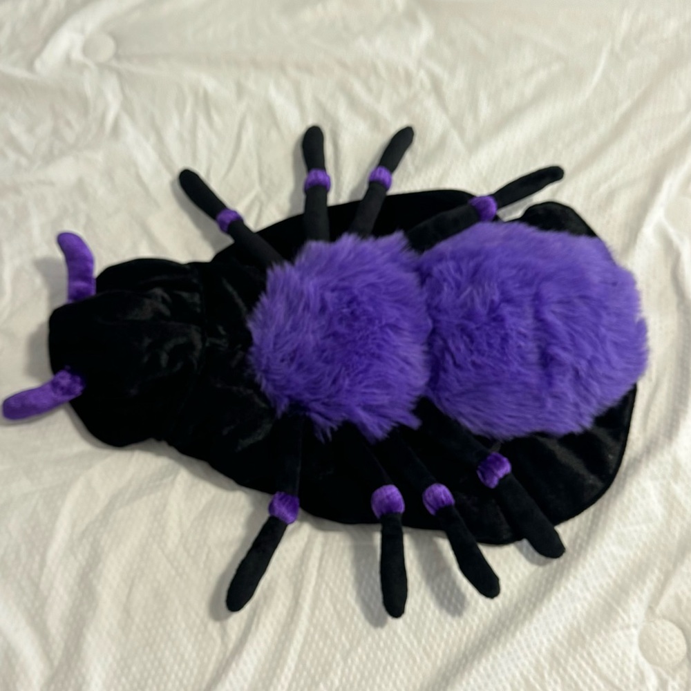First Class Fido TARANTULA Purple Black Halloween SPIDER Costume DOG Pet Size M